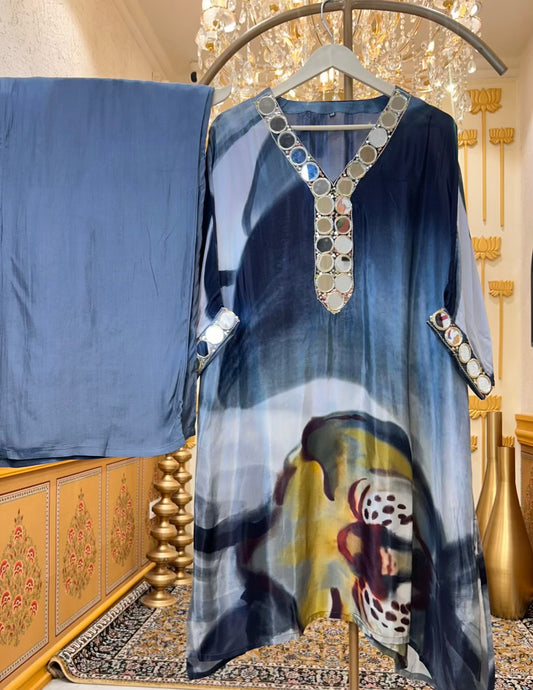 Aarshiya Sheesha Kaftan Set