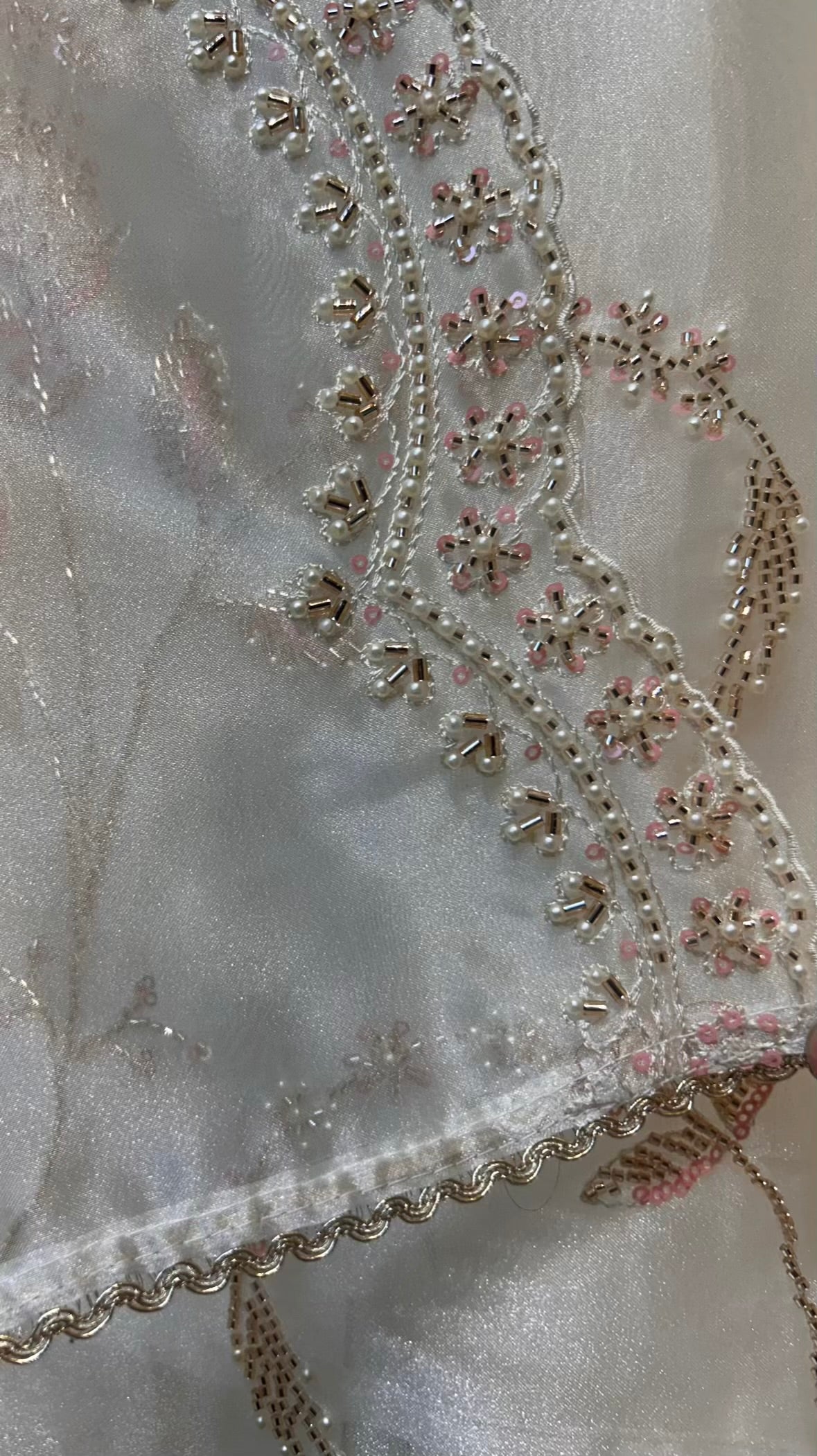 Elina Crush Karigari Suit (Ivory)
