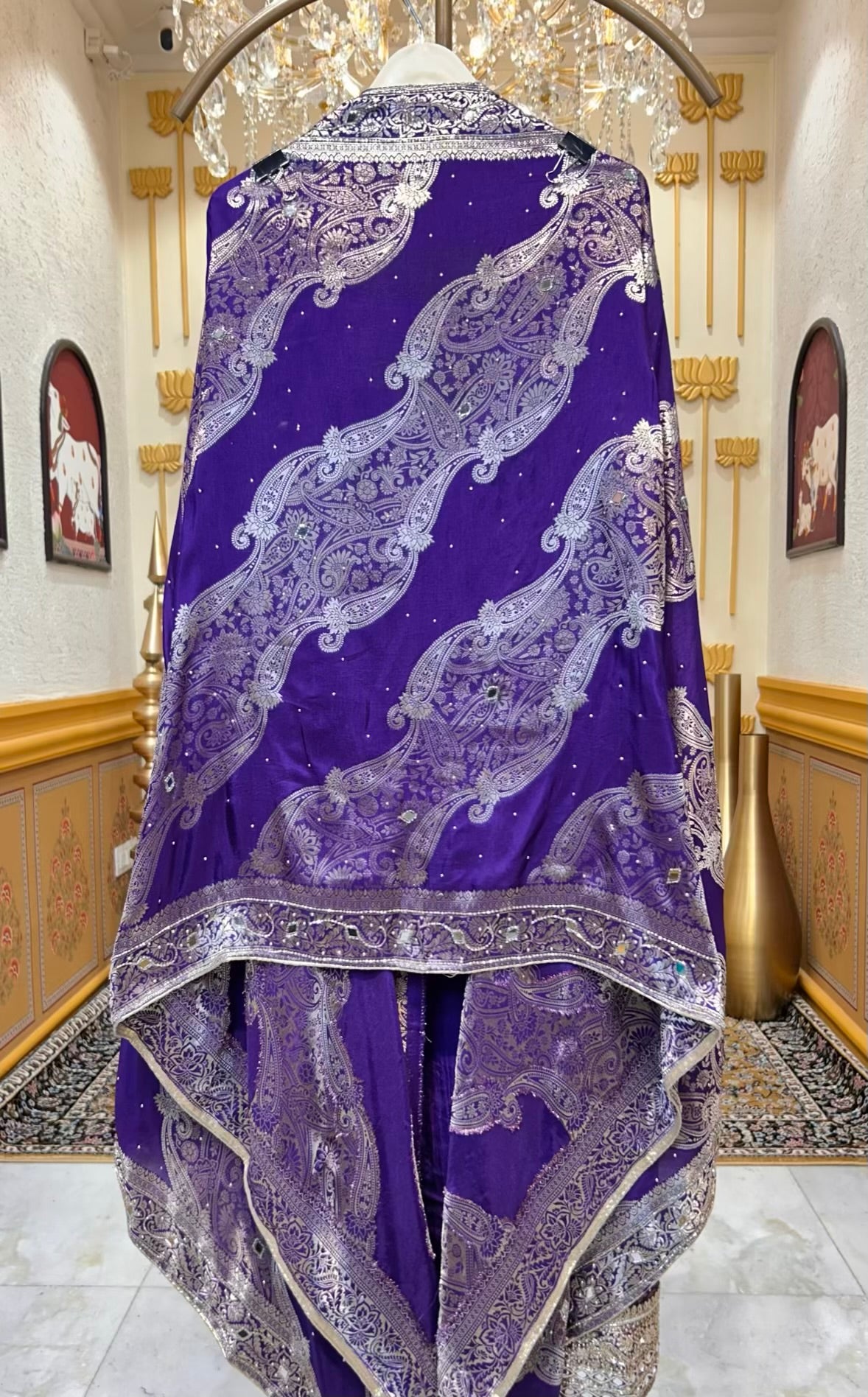 Zayraani Moti Aaina Suit (Purple)