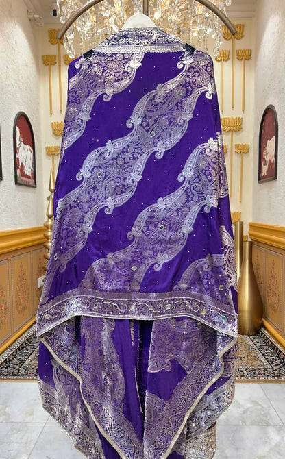 Zayraani Moti Aaina Suit (Purple)