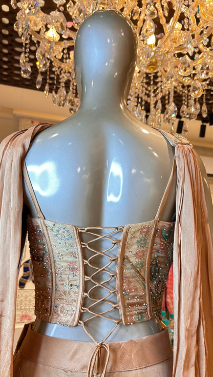 Rangmahal Crop Top Set