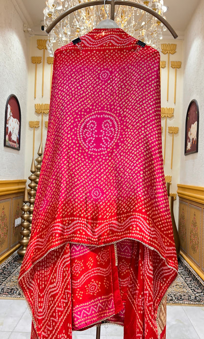 Rangmahi Gaji Bandhani Suit