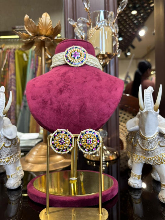 Rivaaz Choker Set (Blue)