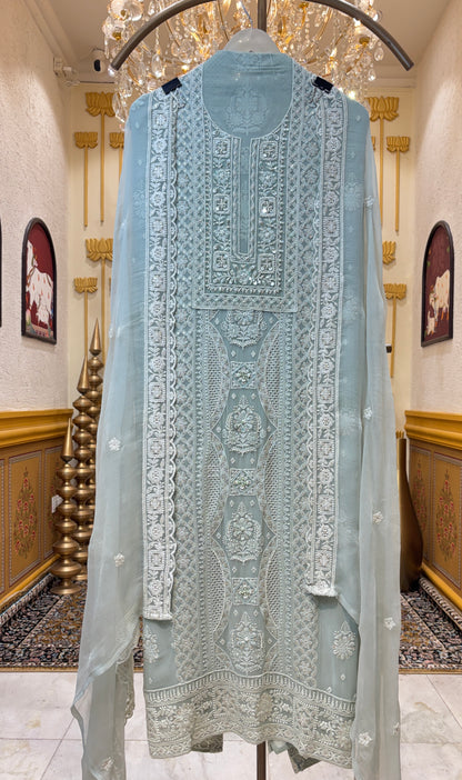 Ruhzaar Threadcraft Georgette Suit