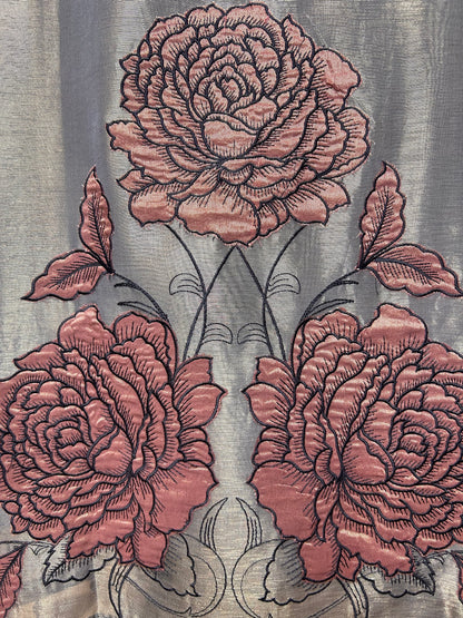 Khwab Organza Suit (Grey)