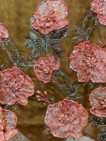 Zarhaya Karigari Suit (Mustard)