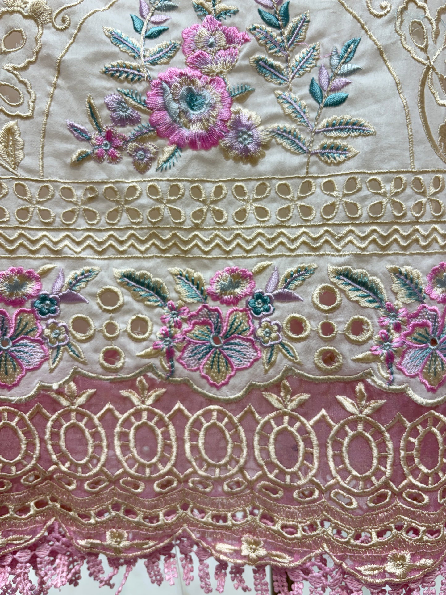 Elmeira Lace Cotton Suit