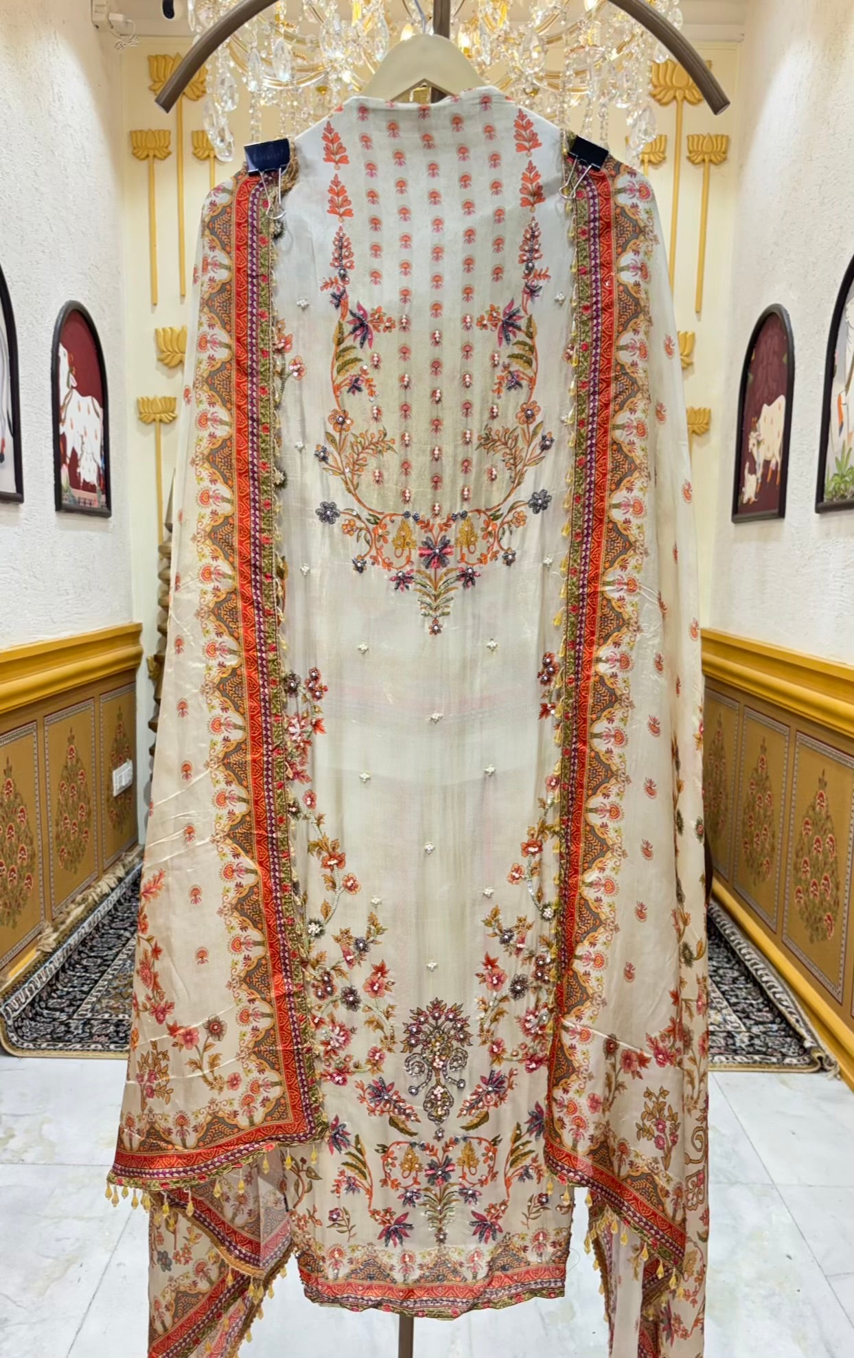Zarmeen Silk Organza Suit