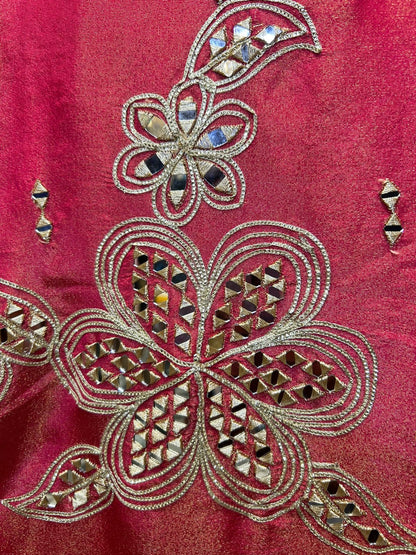 Zarnoor Bandhani Suit (Pink)