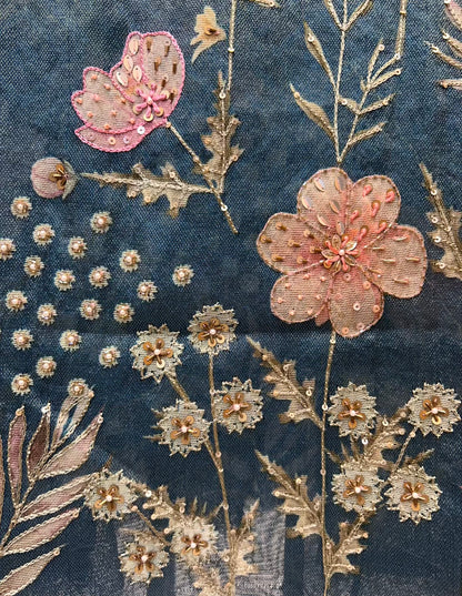 Zarveesha Handprint Élan Suit (Peacock Green)