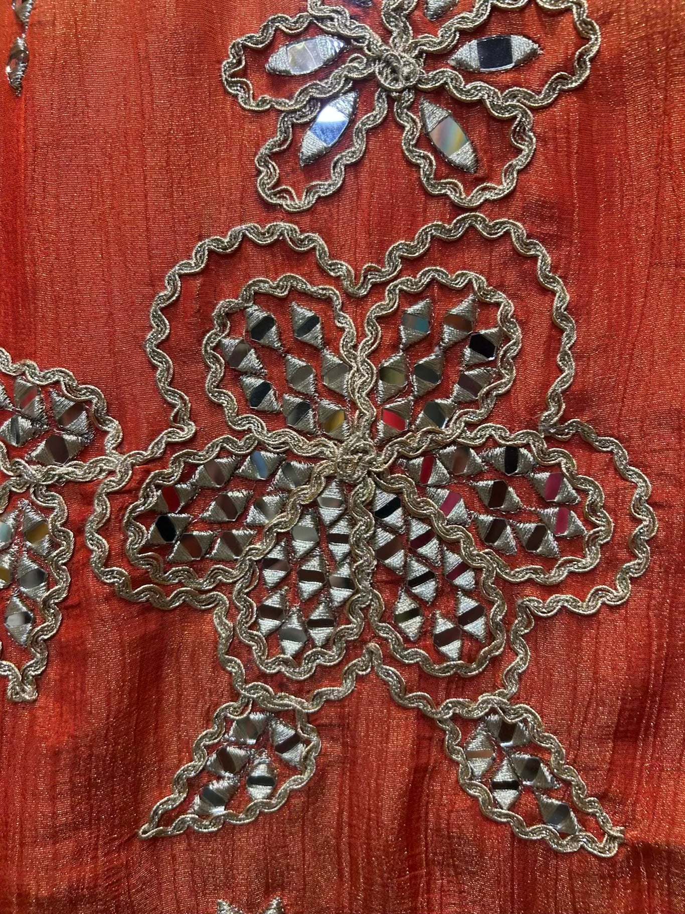 Chandrika Mirror Suit (Orange)