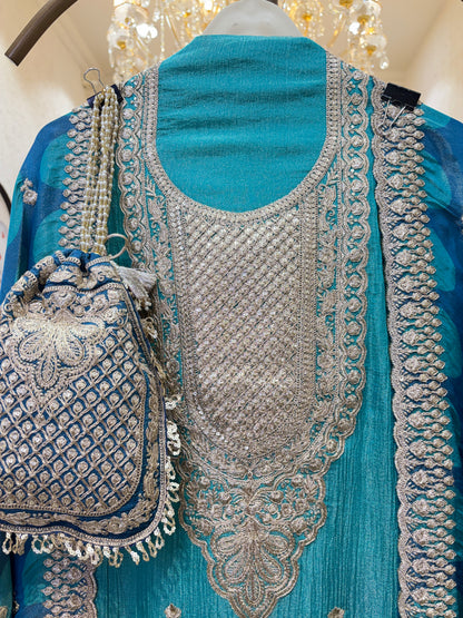 Noorzari Crush Tissue Suit
