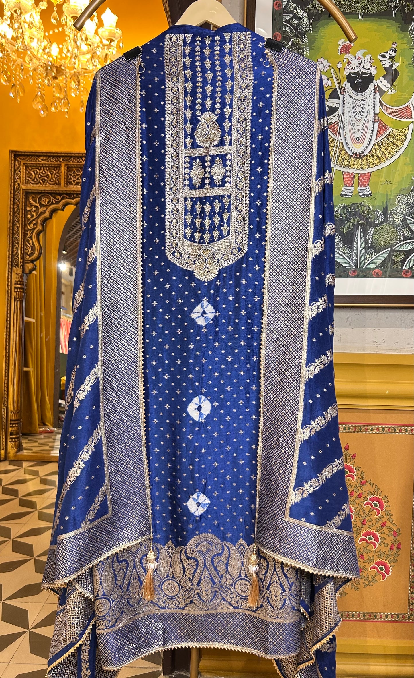 Raavya Banarasi Suit (Blue)