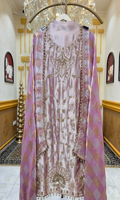 Ayleen Shimmer Noor Suit (Pink)
