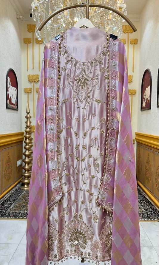 Ayleen Shimmer Noor Suit (Pink)