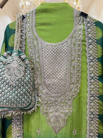 Noorzari Crush Tissue Suit