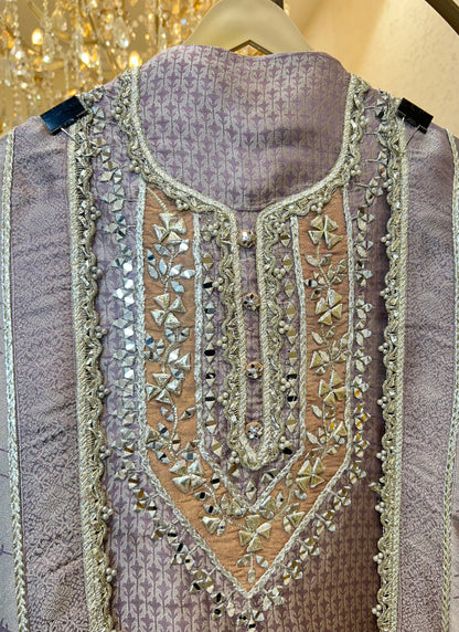 Saanjh Brocade Silk Suit
