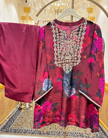 Aroha Printed Farshi Set