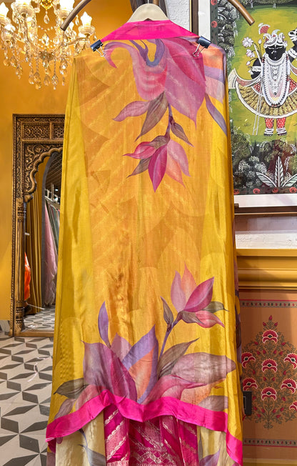 Zaheen Silk Suit (Magenta)
