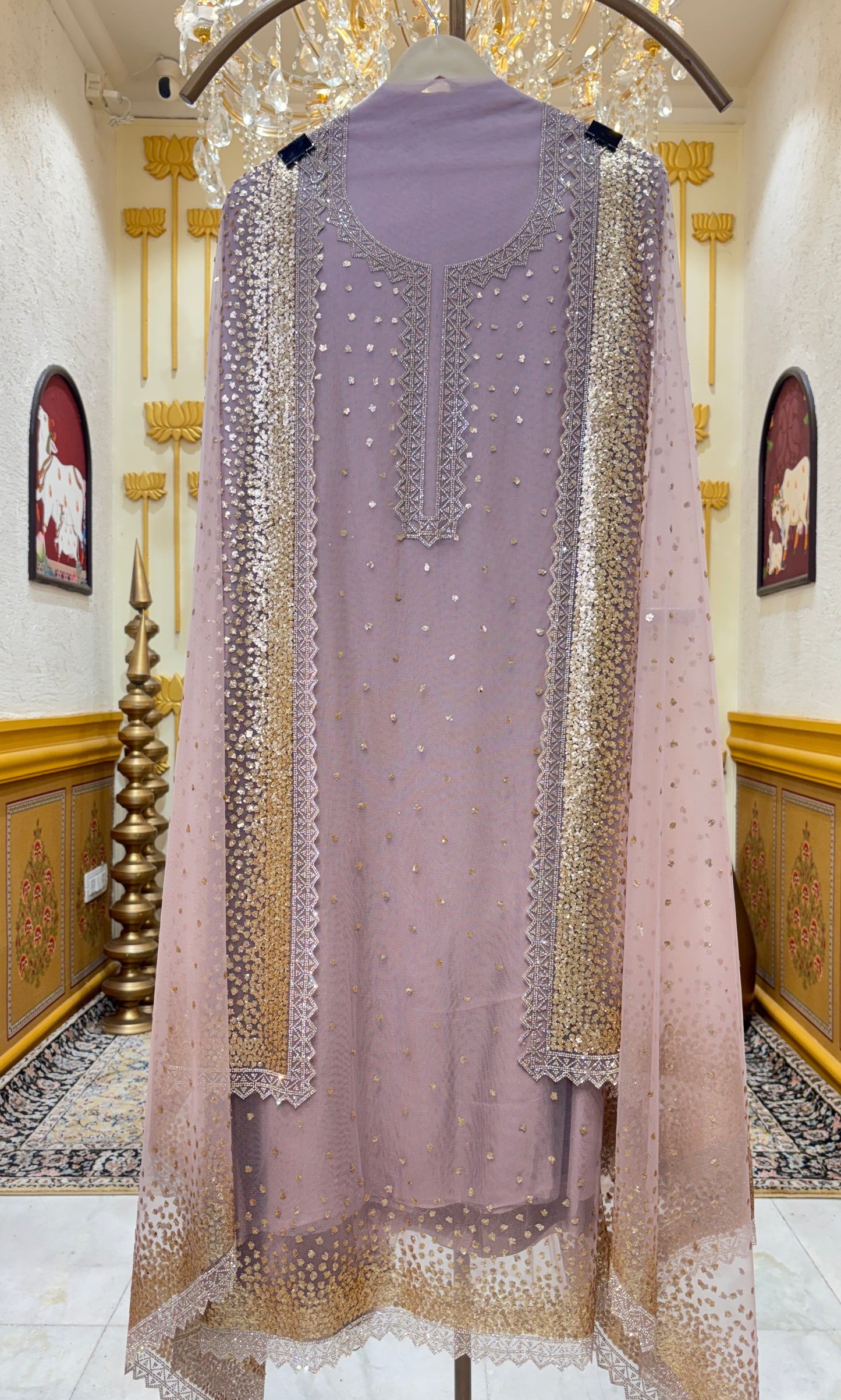 Zarmina Crystal Net Suit