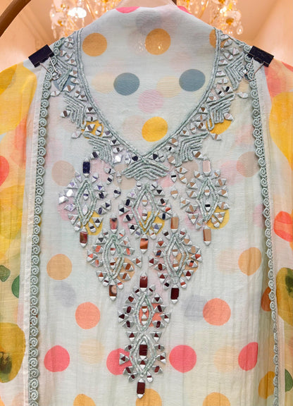 Afsana Mirror Mul Suit