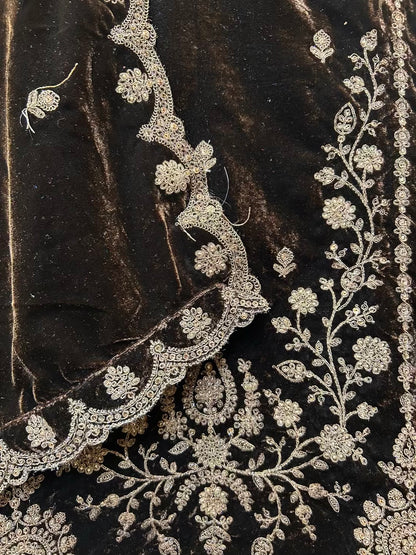 Rimvaar Velvet Suit (Coffee)