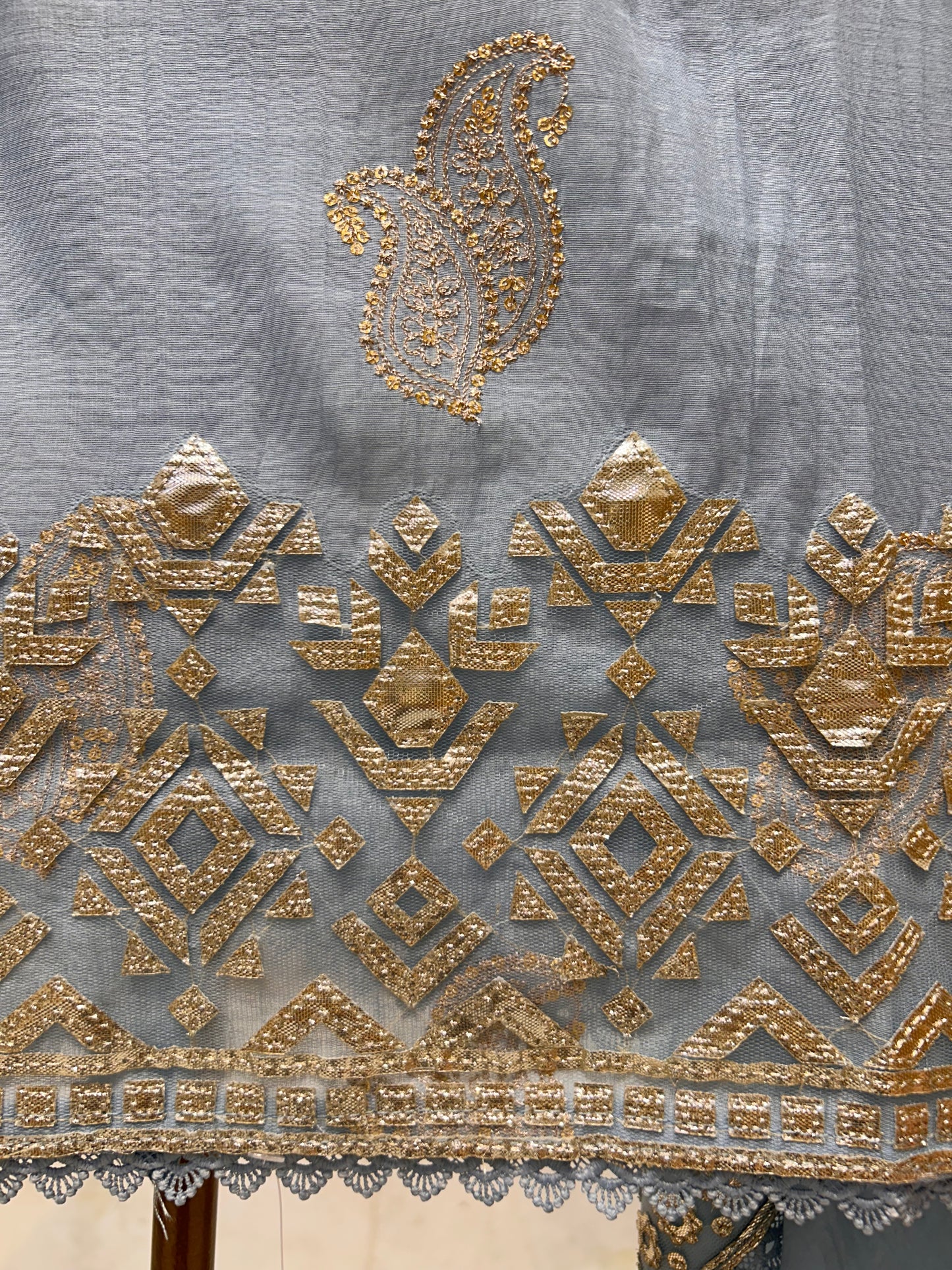 Aavya Leathercraft Chanderi Suit