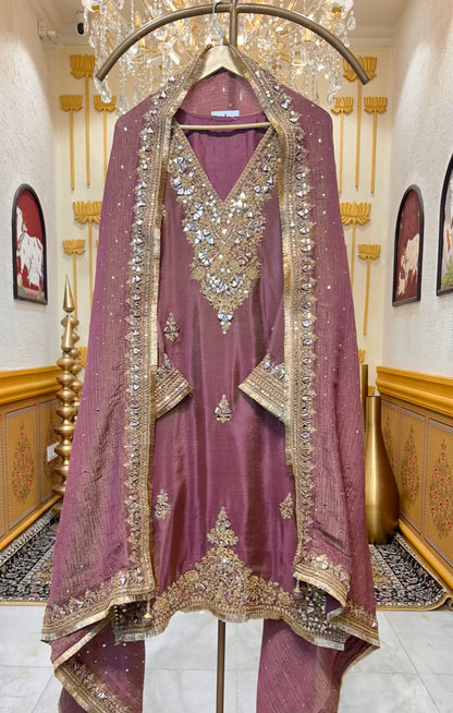 Sultana Shimmer Mukaish Set