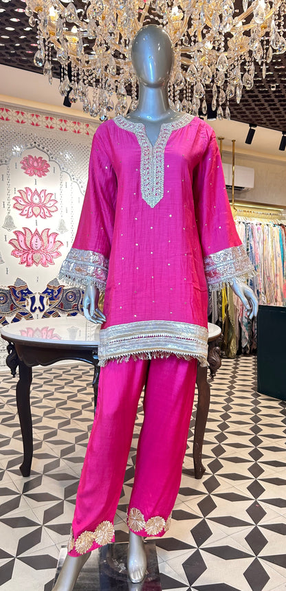 Nazm Pure Mul Co-Ord Set