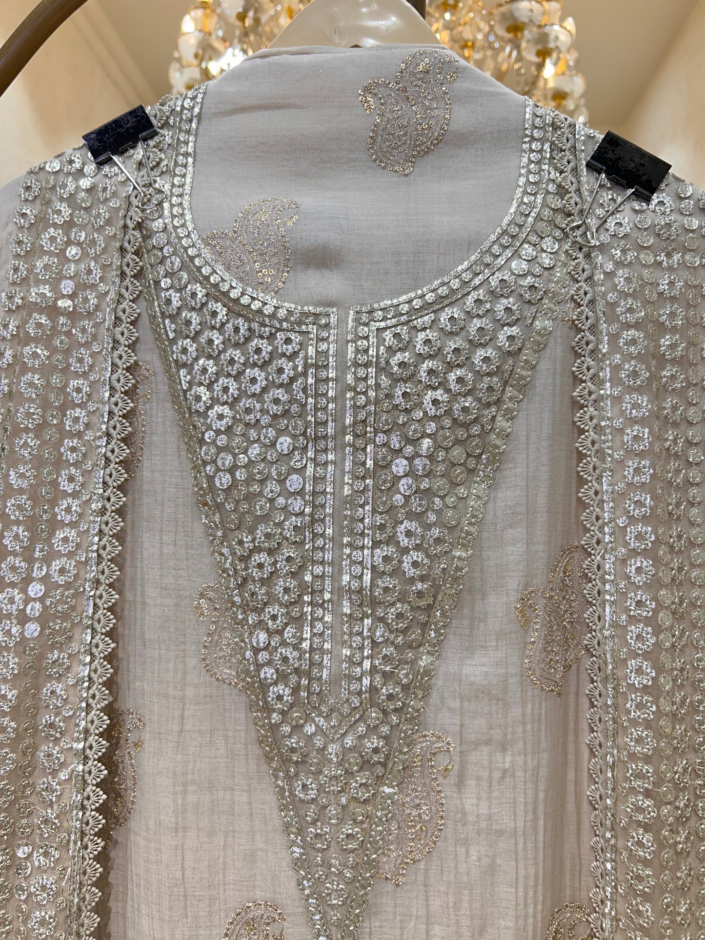 Aavya Leathercraft Chanderi Suit
