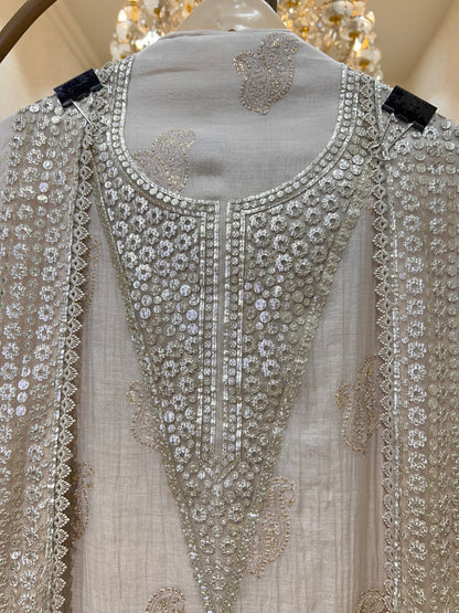Aavya Leathercraft Chanderi Suit