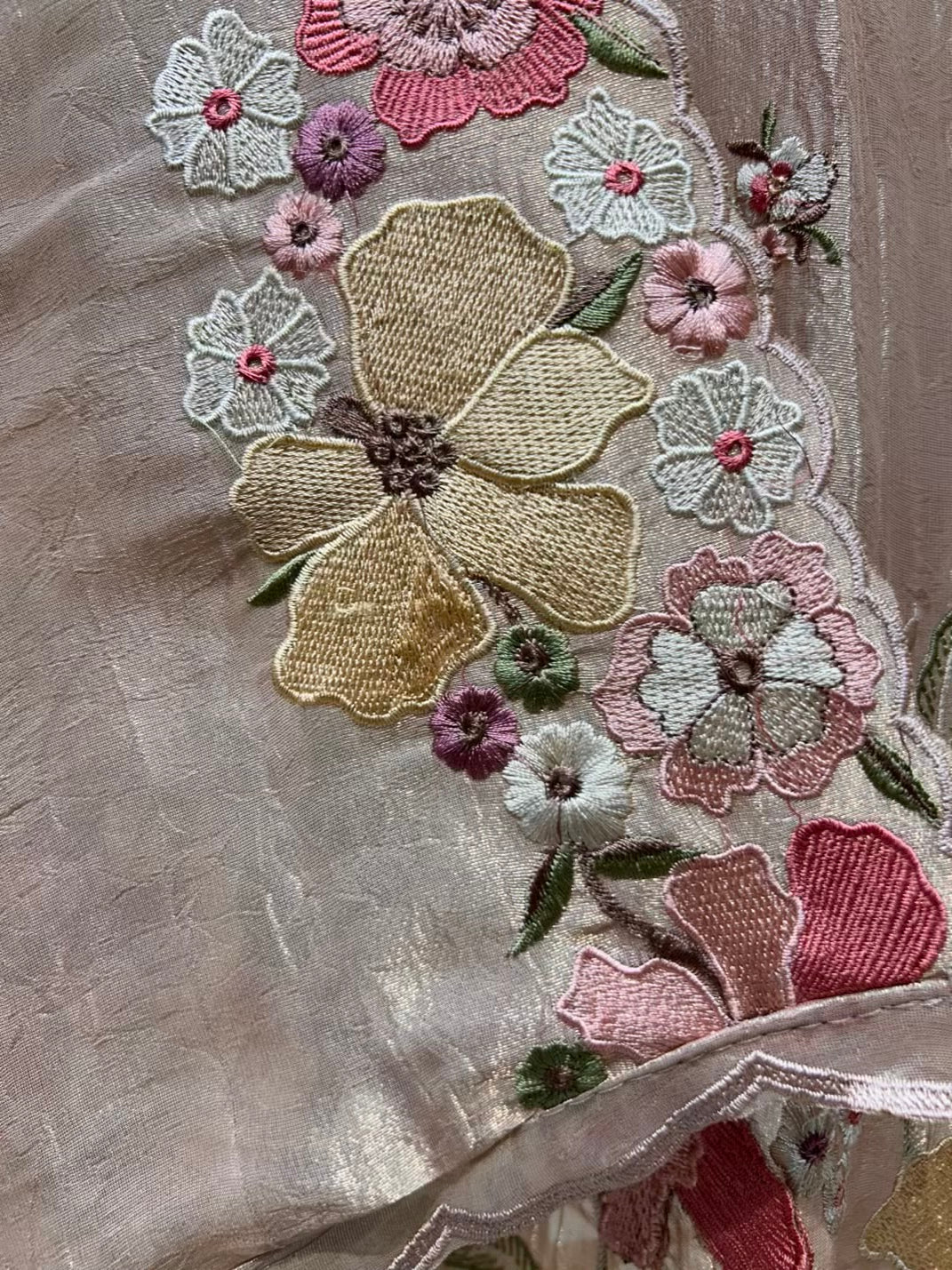 Navya Thread Crush Tissue Suit