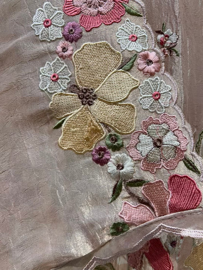 Navya Thread Crush Tissue Suit