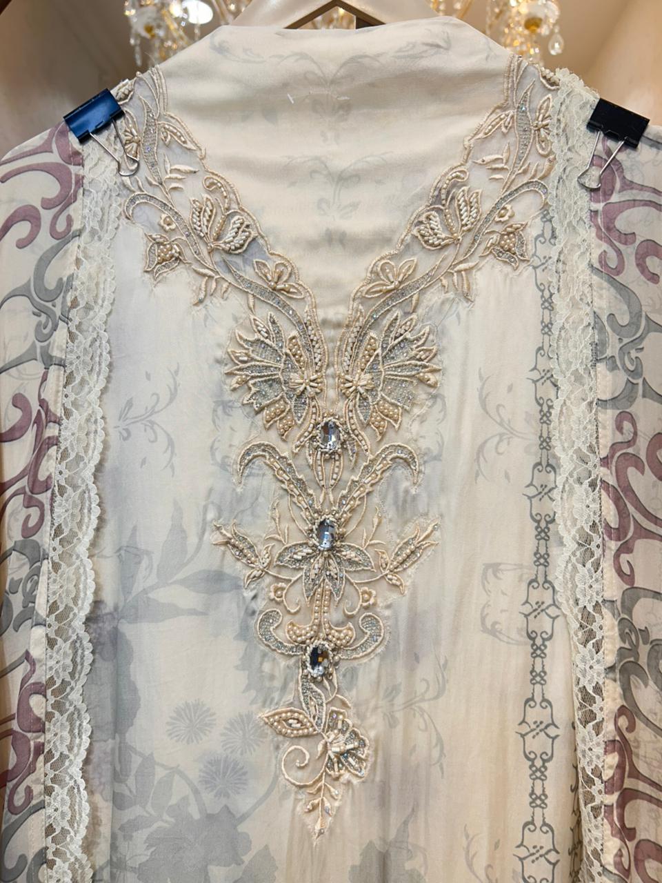 Zaylira Satin Bloom Suit