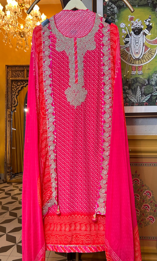 Aabroo Crepe Suit