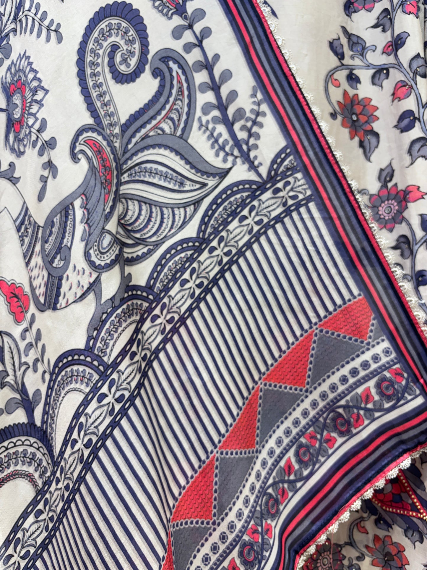 Pearl Mirage Printed Suit
