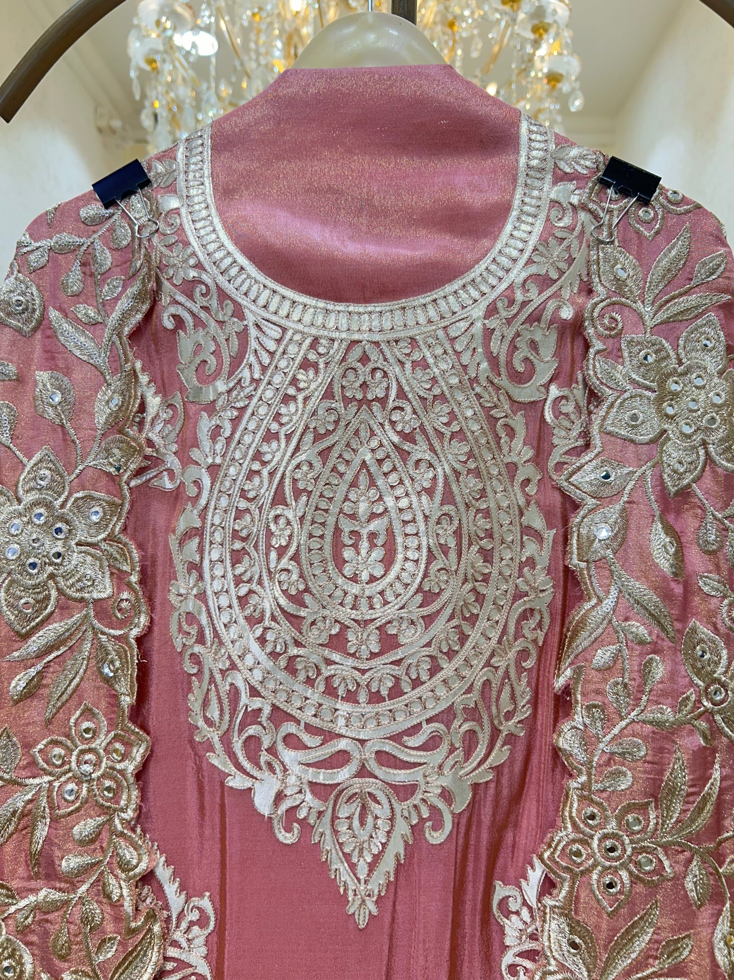 Ruhanshi Shimmer Silk Suit