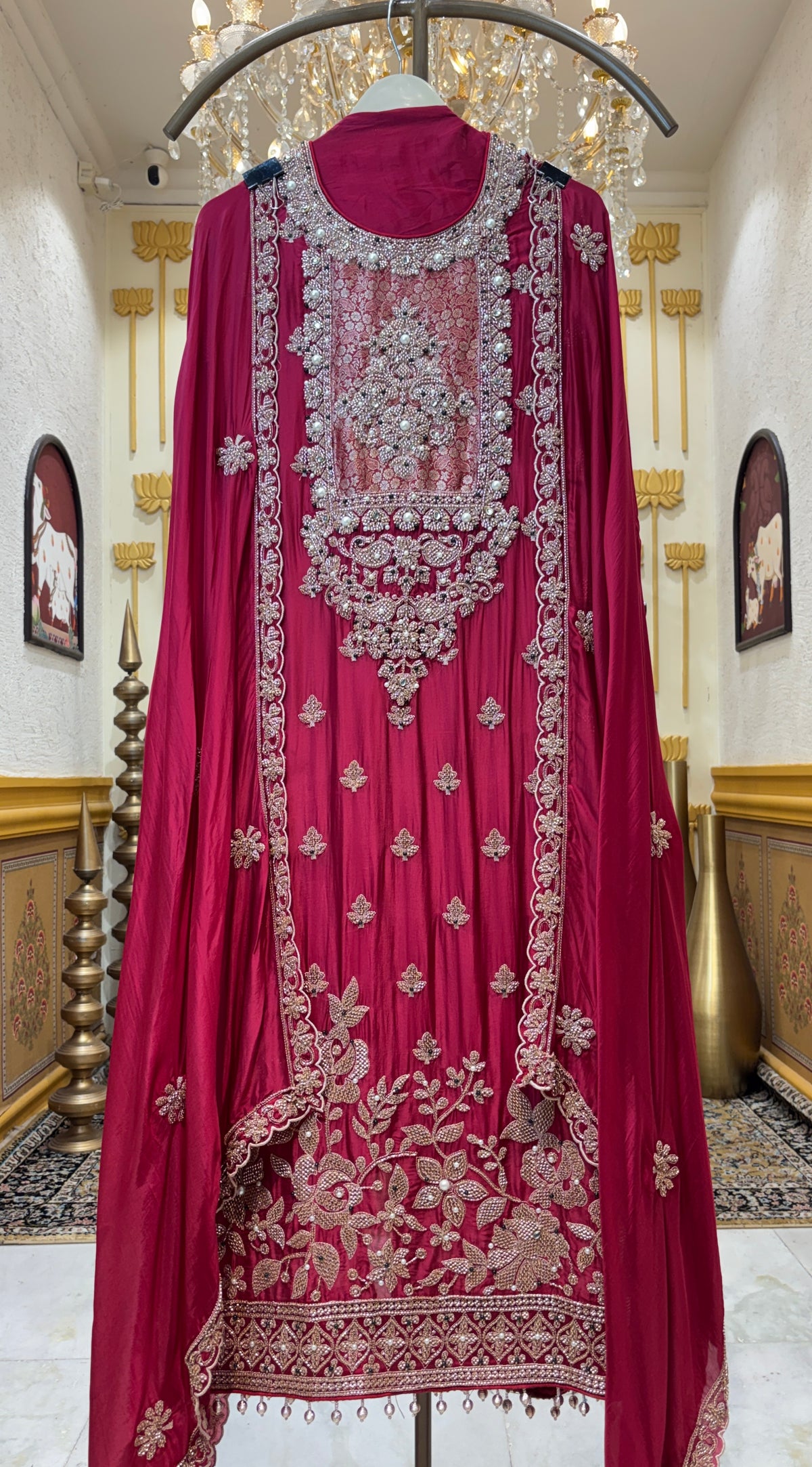 Elarune Silk Organza Suit