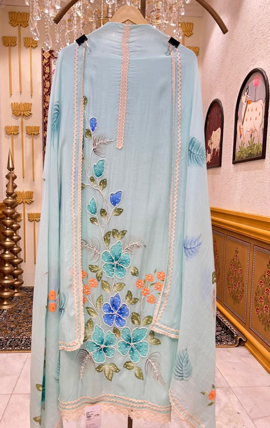 Soraya Handpainted Moti Suit