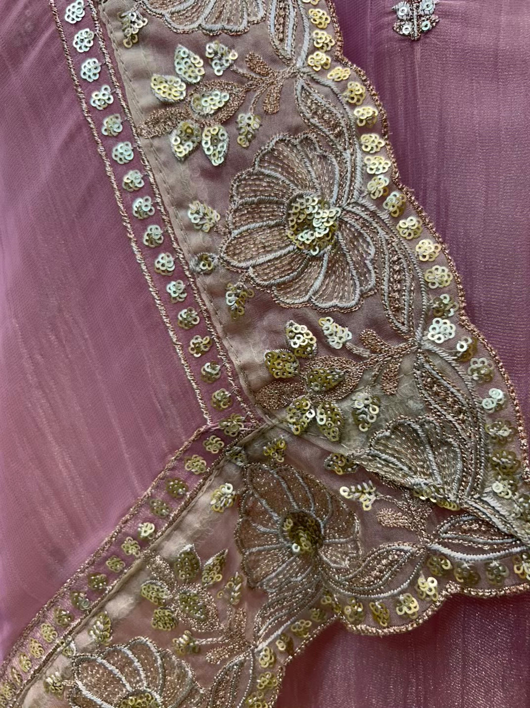 Mehrya Zari Spark Suit (Light Purple)
