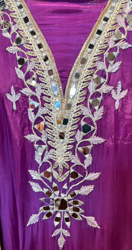 Afsheené-Noor Organza Suit (Purple)