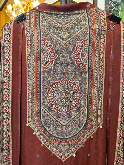 Siyana Pashmina Suit (Maroon)