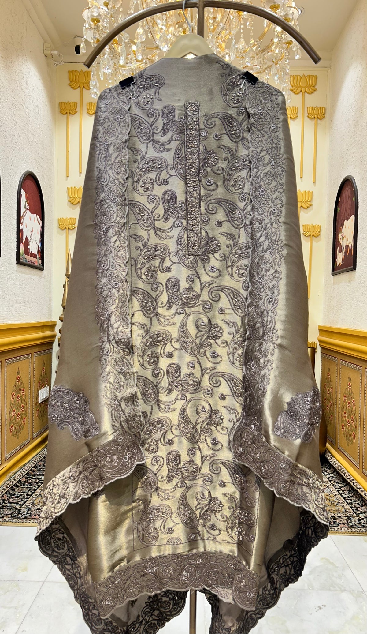 Kanakshi Tissue Silk Suit