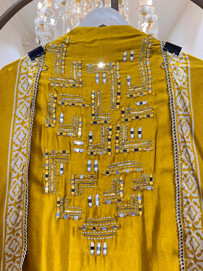 Gajji Rang Sheesha Suit