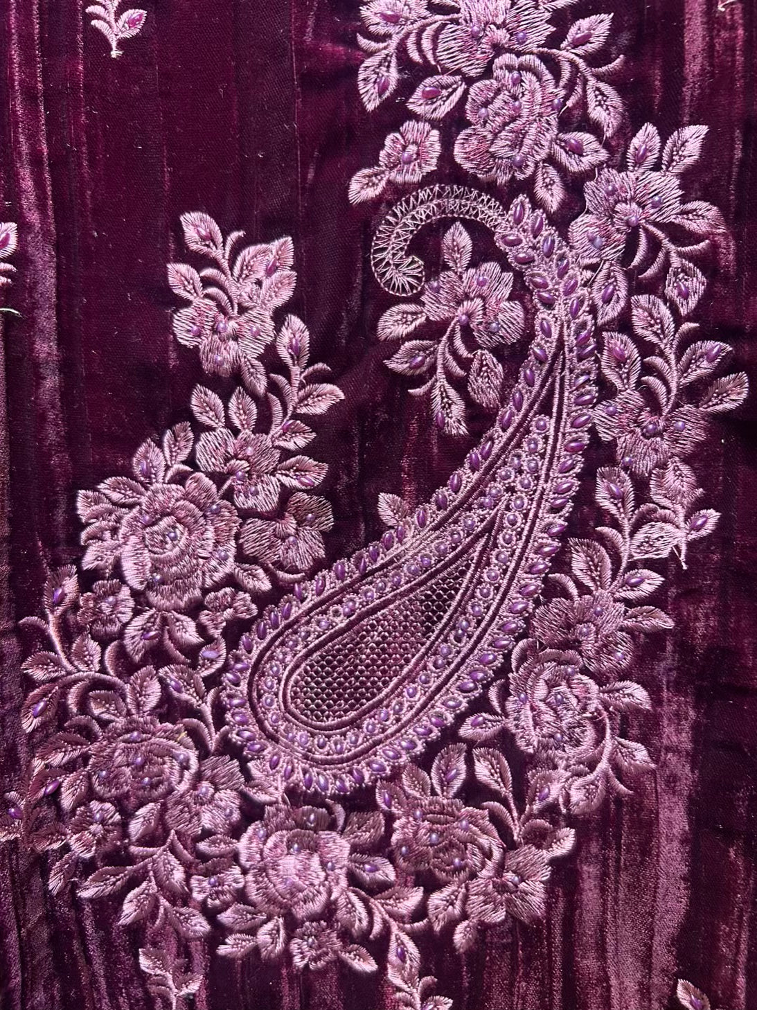 Afsar-E-Velvet Suit (Purple)