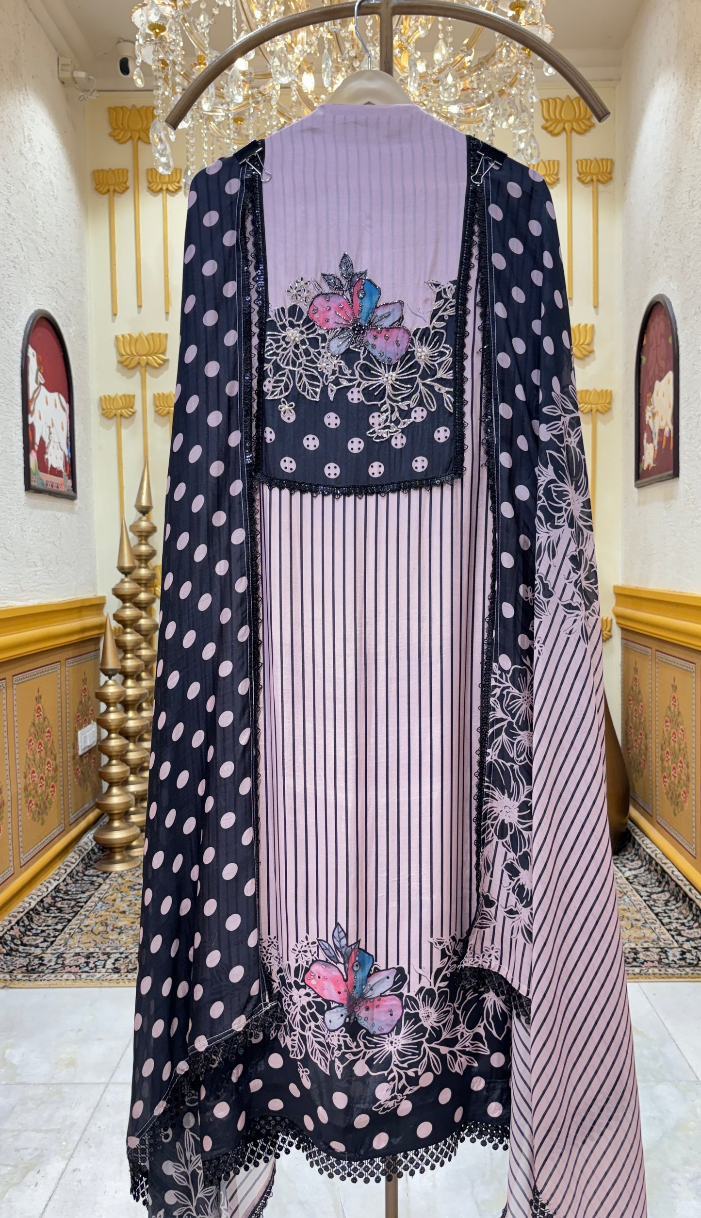 Pearl Aabroo Muslin Suit