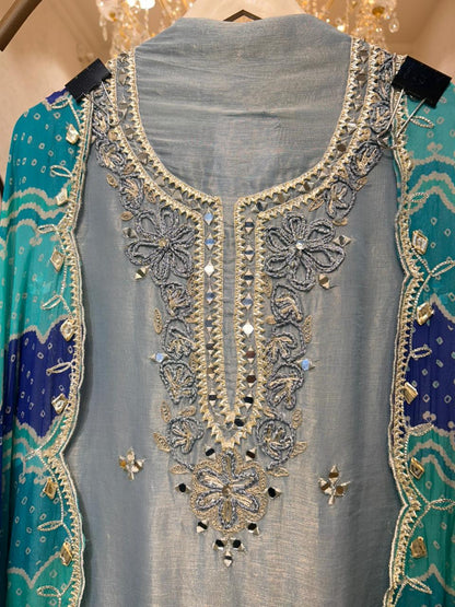 Gulbandhni Dori Suit (Blue)