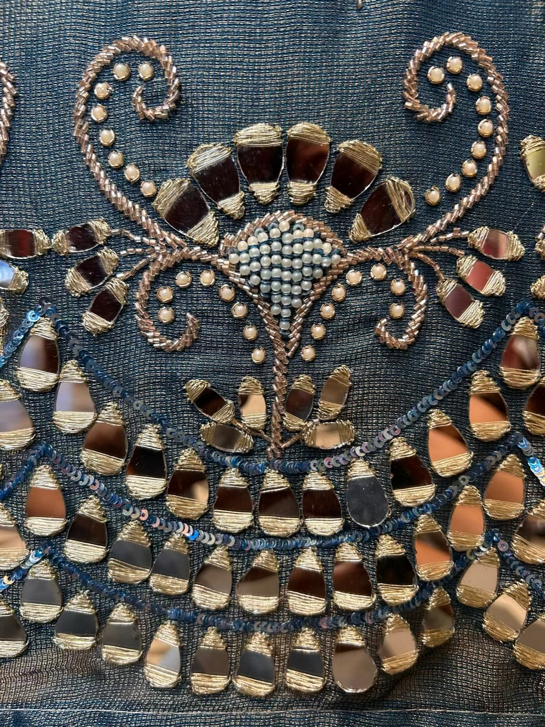 Sitaaron Ka Jaal Suit (Peacock Blue)