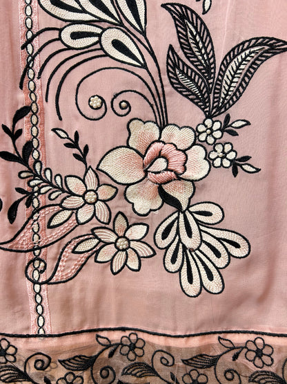 Viraahi Organza Suit (Pink)