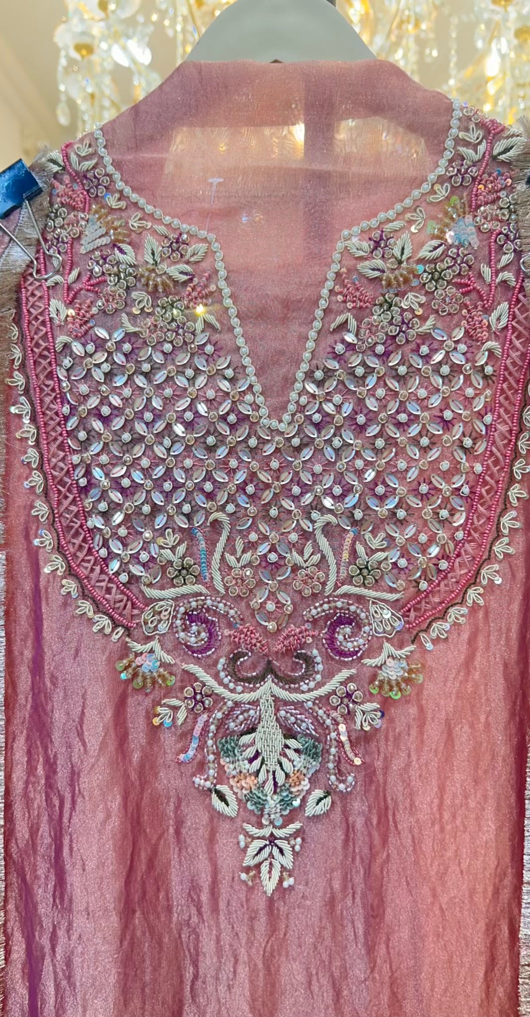 Sarvangi Brocade Suit (Pink)